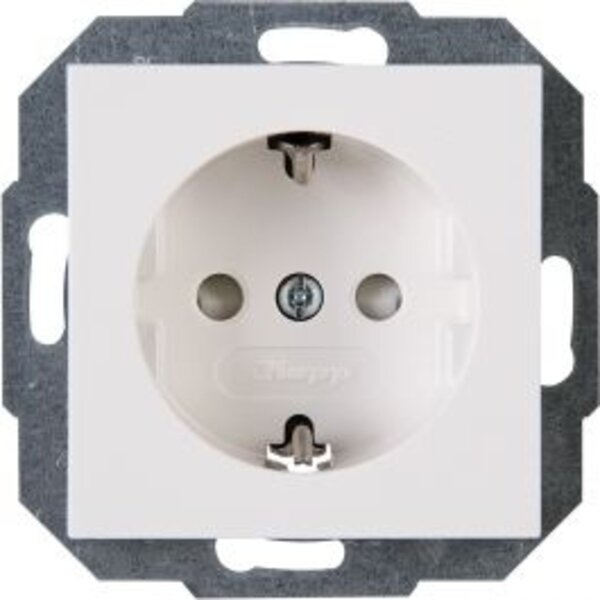 KOPP KOPP Athenis HK07 Wall Socket - Single Socket with Child Safety and Grounding - LED accessories