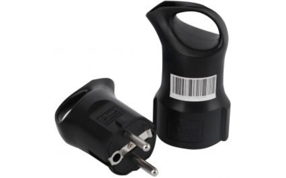 HLW LED Plug Set 3680W LED Accessories - Schuko & Counter Plug with Grounding and Child Safety