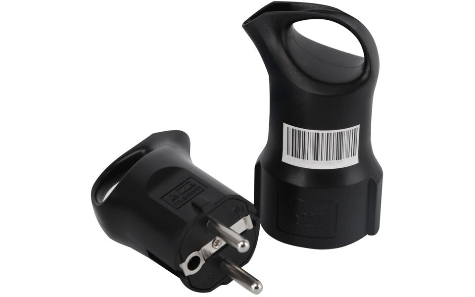 HLW LED Plug Set 3680W LED Accessories - Schuko & Counter Plug with Grounding and Child Safety