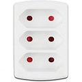 Socket Splitter 3680W - 3 Sockets Matte White | LED Accessories Plug