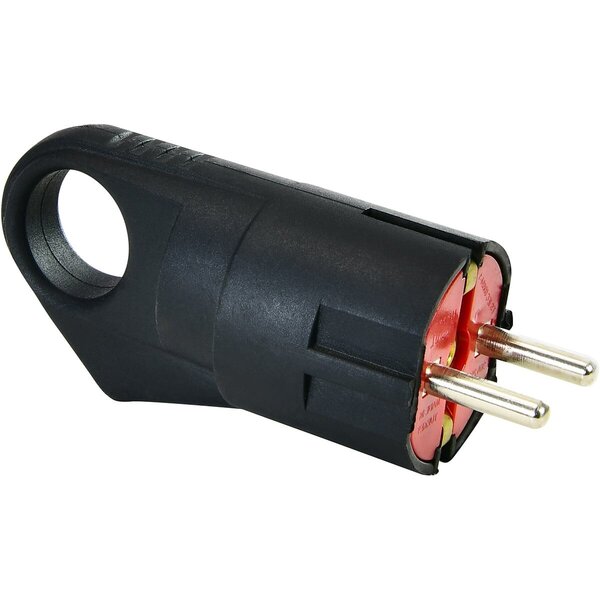 HLW LED Velis Schuko Plug - Splashproof IP44, 16A, Handle & Earth - LED Accessories