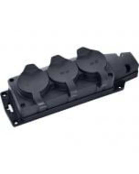 HLW LED Velis Schuko Plug - Splashproof IP44, 16A, Handle & Earth - LED Accessories