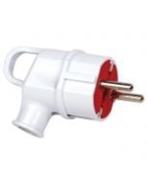 HLW LED Stekker Set Aigi Soky 2300W LED Toebehoren - Eurostekker & Contrastekker, Kinderbeveiligd, 10A Wit