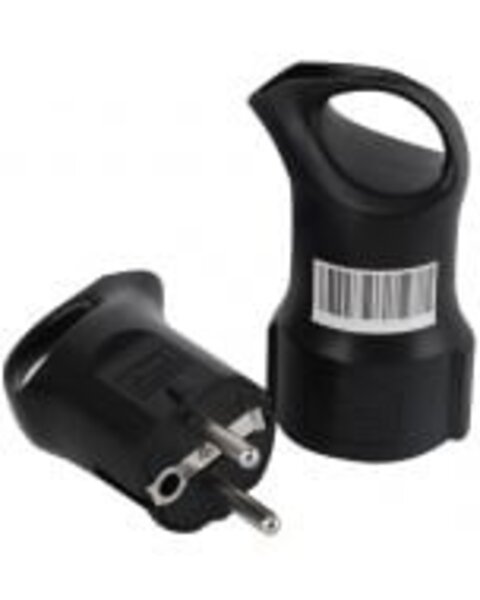 HLW LED Plug Set Aigi Soky 2300W LED Accessories - Euro Plug & Counter Plug, Child Safety, 10A White