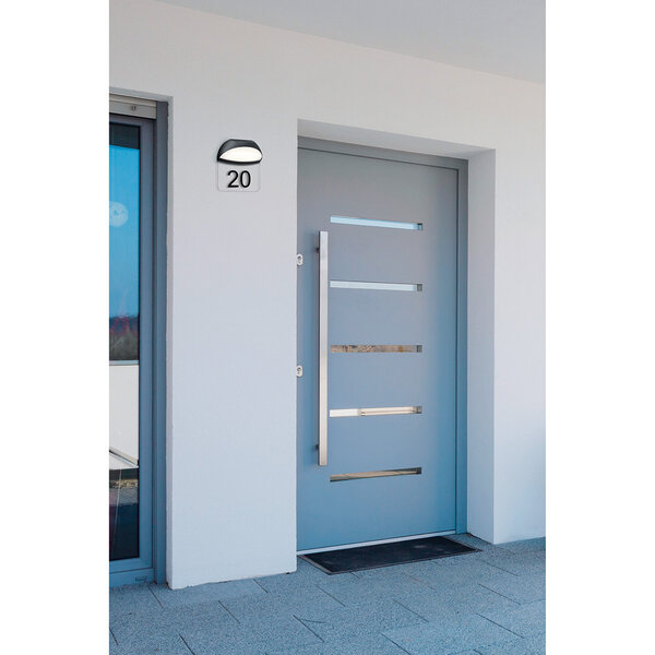 HLW LED Trion Magona 5W LED Huisnummer Verlichting - Waterdicht IP54, Warm Wit 3000K, Mat Antraciet