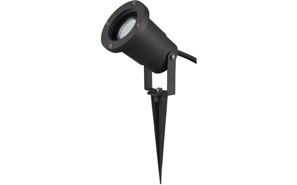 HLW LED Prikspot met Stekker - Trion Ubani GU10 Fitting - LED Toebehoren Antraciet HLW LED Prikspot met Stekker - Trion Ubani GU10 Fitting - LED Toebehoren Antraciet