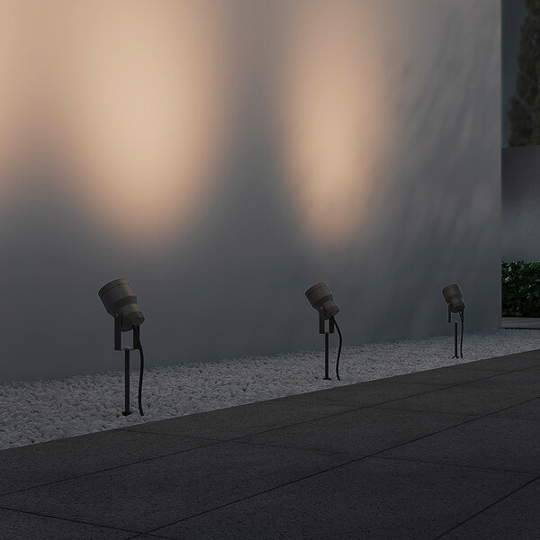 HLW LED Trion Bera 11W LED Spike Light - Warm White 3000K, Waterproof IP65, Anthracite Aluminum