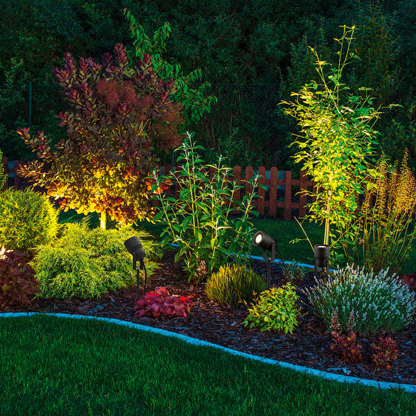 HLW LED Trion Bera 11W LED Prikspot - Warm Wit 3000K, Waterdicht IP65, Antraciet Aluminium