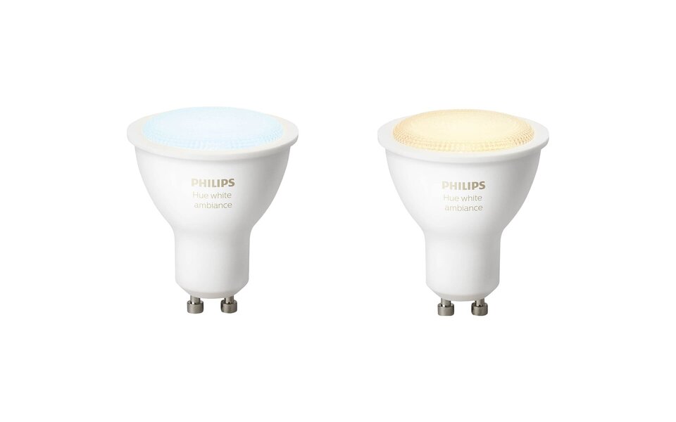 PHILIPS HUE PHILIPS HUE LED Spot GU10 White Ambiance - Dimmable Bluetooth Duo Pack PHILIPS HUE PHILIPS HUE LED Spot GU10 White Ambiance - Dimmable Bluetooth Duo Pack