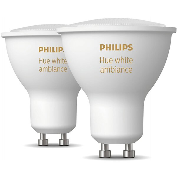 PHILIPS HUE PHILIPS HUE LED Spot GU10 White Ambiance - Dimmable Bluetooth Duo Pack