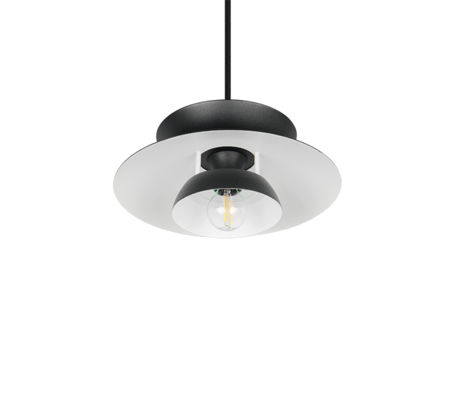 Trio Lighting Trio AMARILA hanglamp | 1x E27 max 40W | zwart | Ø 25 cm | IP20 | 150 cm
