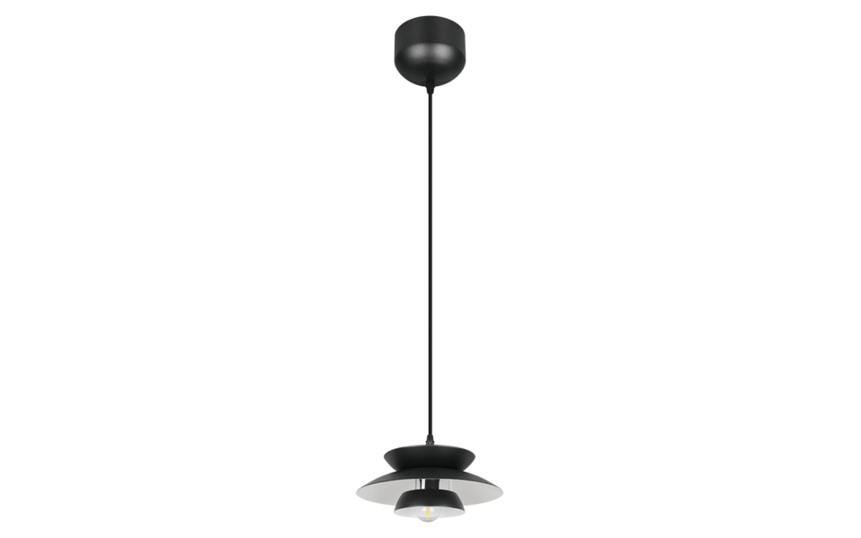 Trio Lighting Trio AMARILA hanglamp | 1x E27 max 40W | zwart | Ø 25 cm | IP20 | 150 cm