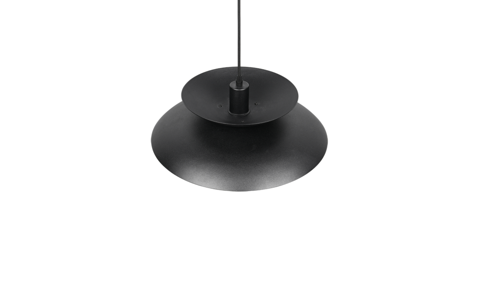 Trio Lighting Trio AMARILA hanglamp | 1x E27 max 40W | zwart | Ø 40 cm | IP20 | 150 cm