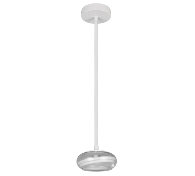 Trio Lighting Trio TARSIA hanglamp | 1x LED 35W 5000Lm 4000K | chroom | Ø 21.5 cm | IP20 | 150 cm