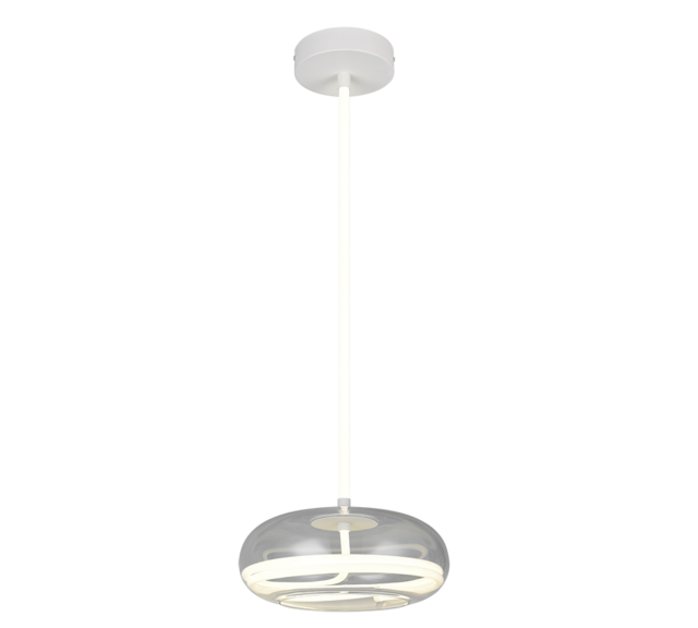 Trio Lighting Trio TARSIA hanglamp | 1x LED 25W 3500Lm 4000K | chroom | Ø 40 cm | IP20 | 150 cm