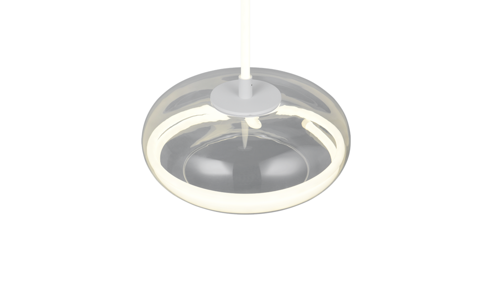 Trio Lighting Trio TARSIA hanglamp | 1x LED 25W 3500Lm 4000K | chroom | Ø 40 cm | IP20 | 150 cm