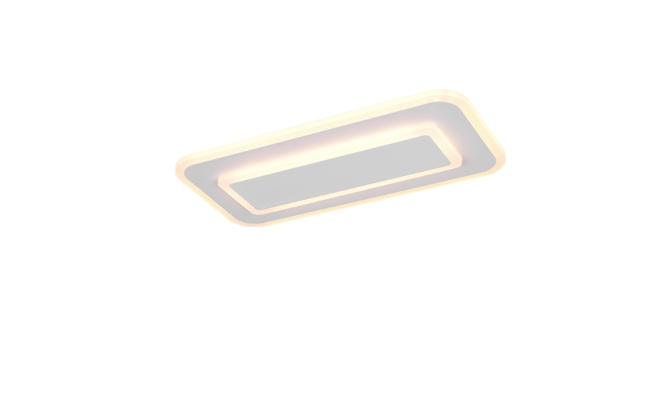 Trio Lighting Trio RIVA plafondlamp | LED | wit mat | 40 x 20 cm | IP20 | 1x 14W | 1500 lm | 2700-6500K | dimbaar Trio Lighting Trio RIVA plafondlamp | LED | wit mat | 40 x 20 cm | IP20 | 1x 14W | 1500 lm | 2700-6500K | dimbaar