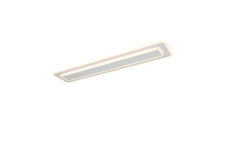 Trio Lighting Trio RIVA plafondlamp | LED | wit mat | 90 x 20 cm | IP20 | 1x 35W | 4100 lm | 2700-6500K | dimbaar