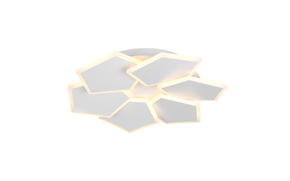 Trio Lighting Trio ZAYA LED ceiling light | 1x 36W 4500 lm 2700-6500K | chrome | IP20 | 8 cm Trio Lighting Trio ZAYA LED ceiling light | 1x 36W 4500 lm 2700-6500K | chrome | IP20 | 8 cm