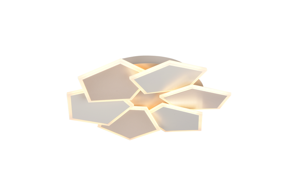 Trio Lighting Trio ZAYA LED ceiling light | 1x 36W 4500 lm 2700-6500K | mocha brown | Ø 52 cm | IP20 | 8 cm