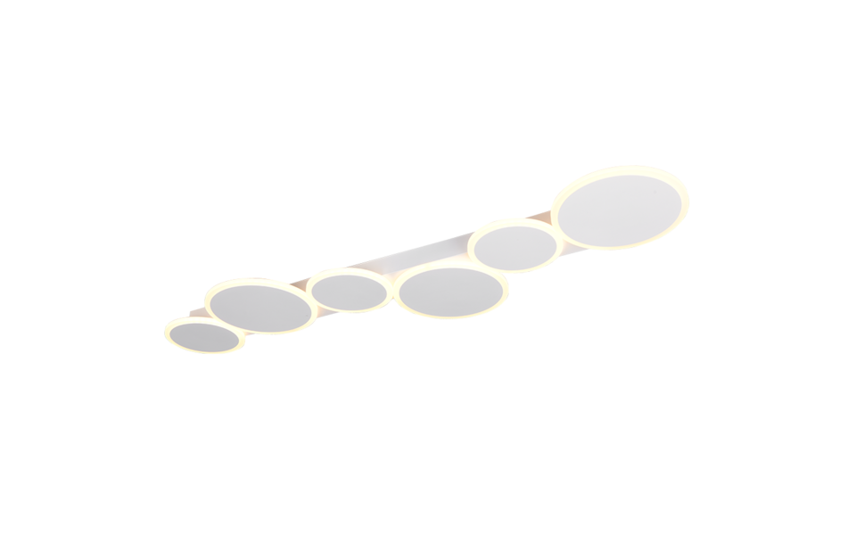 Trio Lighting Trio OVELA LED ceiling light | 1x 36W 4500 lm 2700-6500K | chrome | IP20 | 4.5 cm