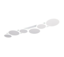 Trio Lighting Trio OVELA LED ceiling light | 1x 36W 4500 lm 2700-6500K | chrome | IP20 | 4.5 cm