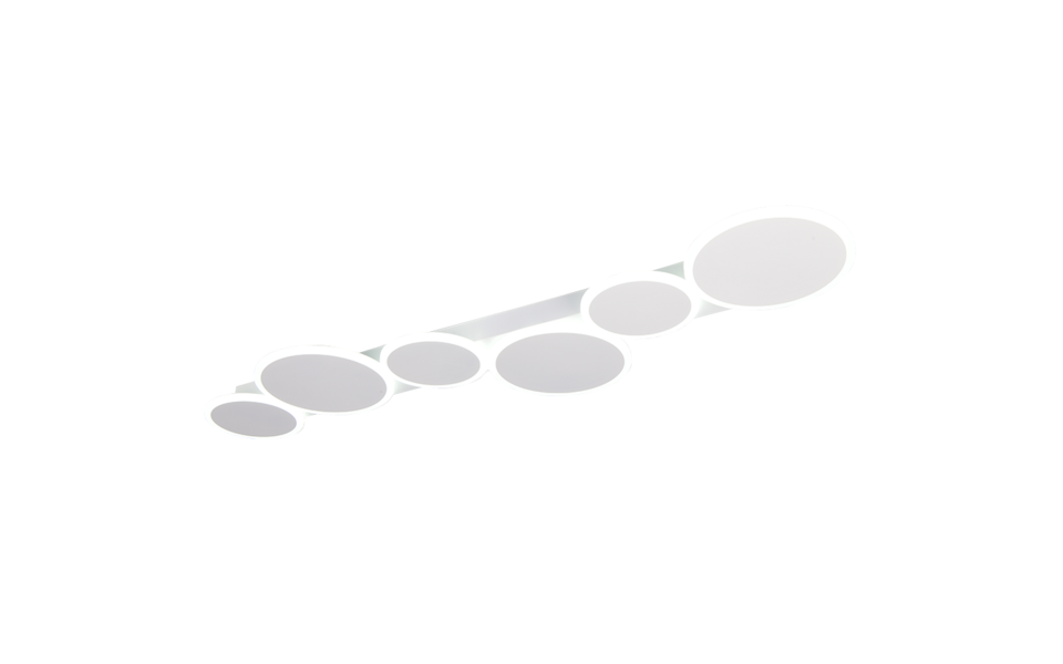 Trio Lighting Trio OVELA LED ceiling light | 1x 36W 4500 lm 2700-6500K | chrome | IP20 | 4.5 cm