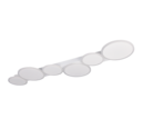 Trio Lighting Trio OVELA LED ceiling light | 1x 36W 4500 lm 2700-6500K | chrome | IP20 | 4.5 cm