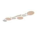 Trio Lighting Trio OVELA plafondlamp | LED | koffie | 100 x 30,5 cm | IP20 | 1x 34W | 3900 lm | 2700-6500K | dimbaar