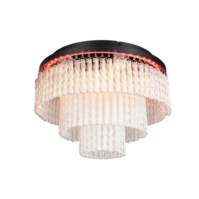 Trio VONO plafondlamp | LED | mat zwart | Ø 40 cm | IP20
