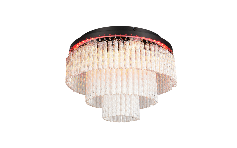 Trio Lighting Trio VONO LED ceiling light | 1x 21W 2520 lm 2700-6500K | black | Ø 40 cm | IP20 | 30 cm