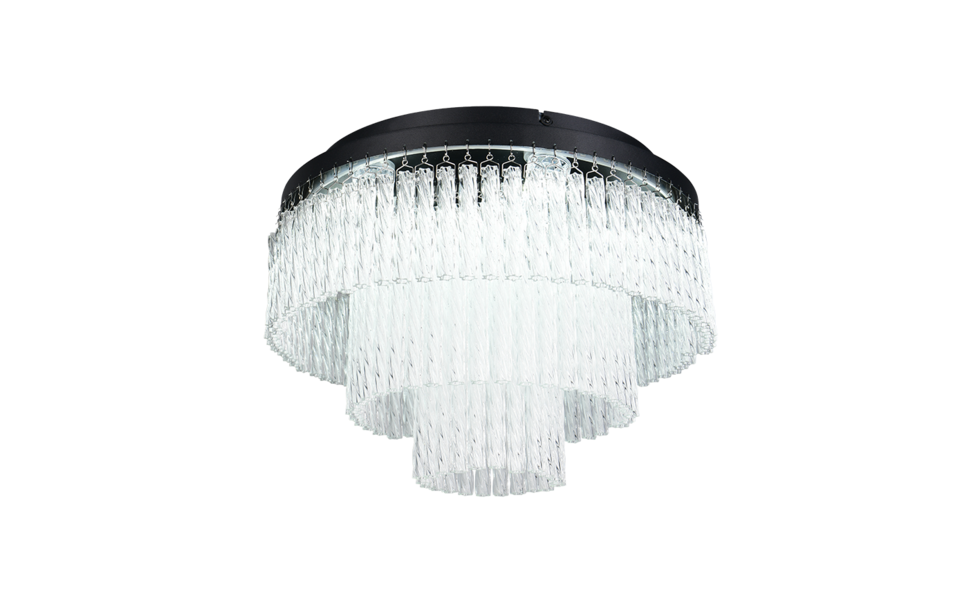 Trio Lighting Trio VONO LED ceiling light | 1x 21W 2520 lm 2700-6500K | black | Ø 40 cm | IP20 | 30 cm