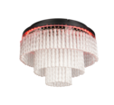 Trio Lighting Trio VONO plafondlamp | LED | mat zwart | Ø 40 cm | IP20 | 17W,3W | 1900 lm, 1x 360 lm | 2700-6500K
