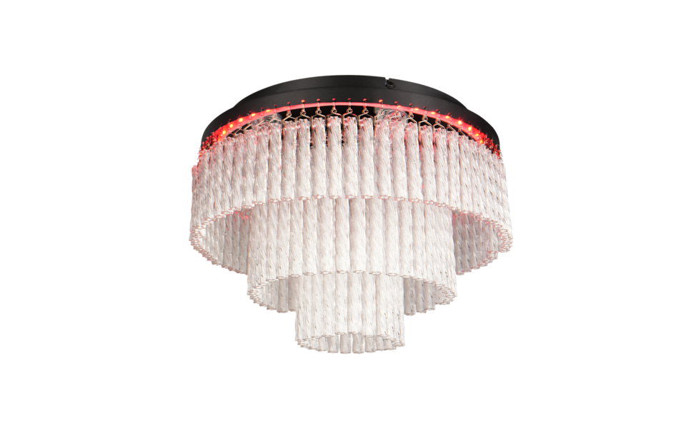 Trio Lighting Trio VONO LED ceiling light | 1x 21W 2520 lm 2700-6500K | black | Ø 40 cm | IP20 | 30 cm