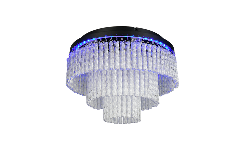 Trio Lighting Trio VONO LED ceiling light | 1x 21W 2520 lm 2700-6500K | black | Ø 40 cm | IP20 | 30 cm