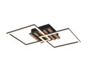 Trio Lighting Trio ZARO plafondlamp | LED | mat zwart | 59,5 x 35,5 cm | IP20 | 1x 20W | 2250 lm | 3000K