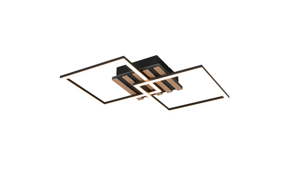 Trio Lighting Trio ZARO plafondlamp | LED | mat zwart | 59,5 x 35,5 cm | IP20 | 1x 20W | 2250 lm | 3000K Trio Lighting Trio ZARO plafondlamp | LED | mat zwart | 59,5 x 35,5 cm | IP20 | 1x 20W | 2250 lm | 3000K