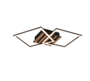 Trio Lighting Trio ZARO LED ceiling light | 1x 20W 2500 lm 3000K | black | IP20 | 7.5 cm