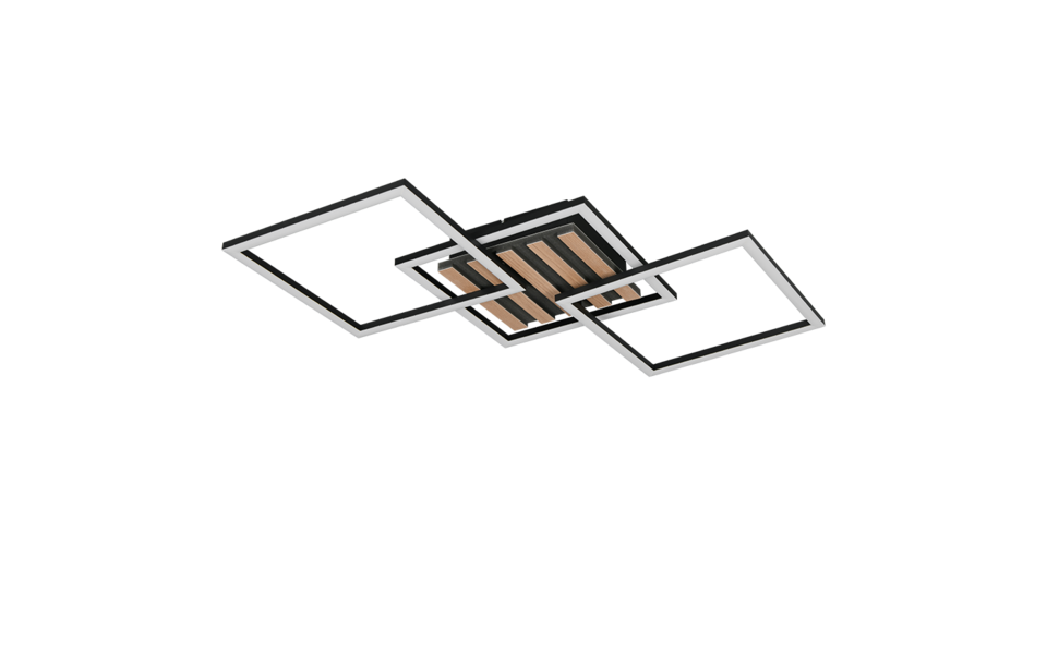Trio Lighting Trio ZARO ceiling light | black | IP20 | 8.5 cm Trio Lighting Trio ZARO ceiling light | black | IP20 | 8.5 cm