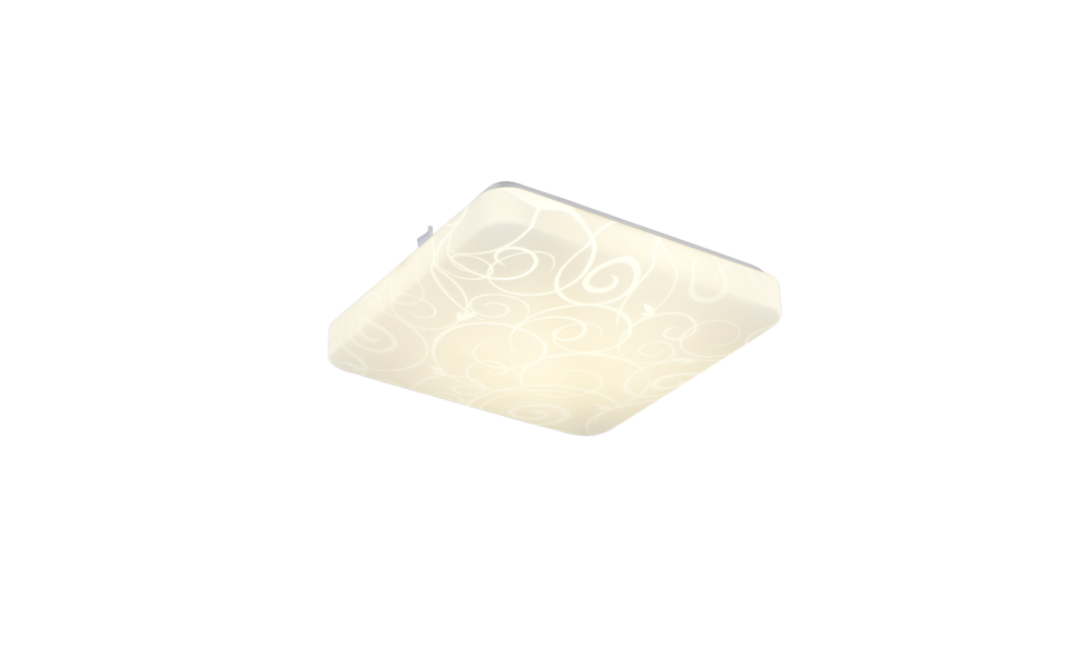 Trio Lighting Trio MANDRIA IV plafondlamp | LED | wit | 27 x 27 cm | IP20 | 1x 16W | 1600 lm | 4000K