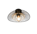 Trio Lighting Trio LAURIS ceiling light | 1x E27 max 40W | black | Ø 30 cm | IP20 | 11.5 cm