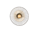 Trio Lighting Trio LAURIS ceiling light | 1x E27 max 40W | black | Ø 30 cm | IP20 | 11.5 cm
