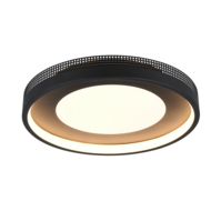 Trio SOLEA ceiling light | LED | black | Ø 40 cm | IP20