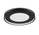 Trio Lighting Trio SOLEA ceiling light | 37W | black | Ø 40 cm | IP20 | 7.5 cm