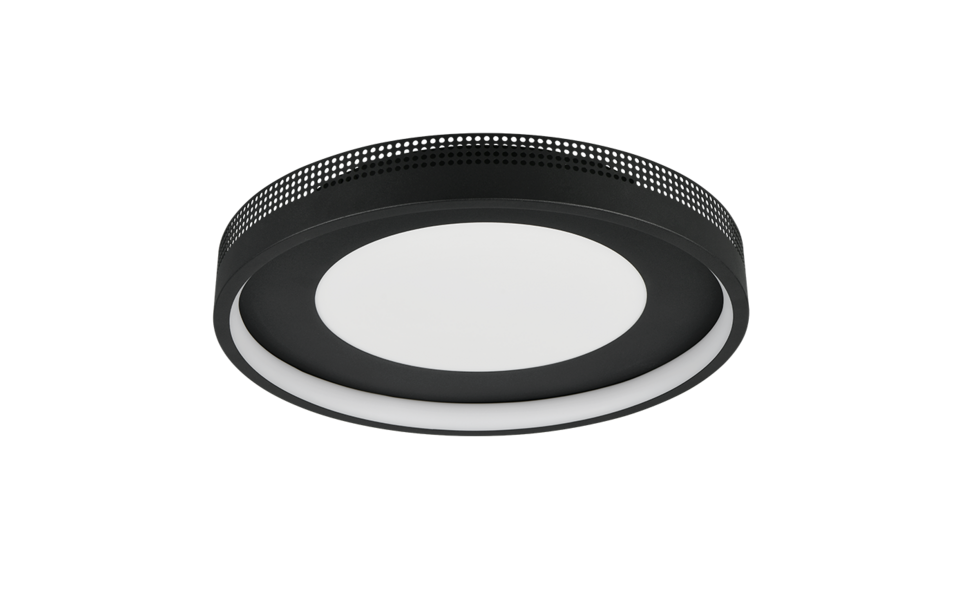 Trio Lighting Trio SOLEA plafondlamp | LED | mat zwart | Ø 40 cm | IP20 | 1x 36W | 4700 lm | 3000K