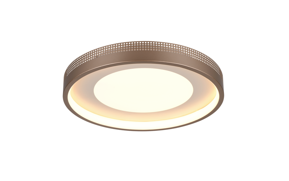 Trio Lighting Trio SOLEA ceiling light | 37W | mocha brown | Ø 40 cm | IP20 | 7.5 cm