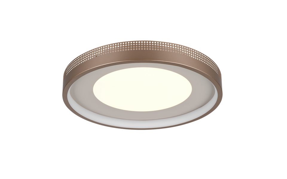 Trio Lighting Trio SOLEA ceiling light | 37W | mocha brown | Ø 40 cm | IP20 | 7.5 cm