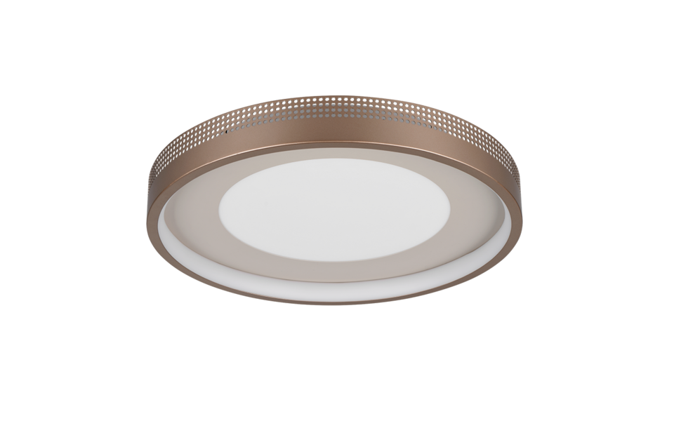 Trio Lighting Trio SOLEA plafondlamp | LED | koffie | Ø 40 cm | IP20 | 1x 36W | 4700 lm | 3000K
