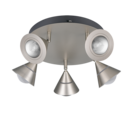 Trio Lighting Trio ROMEO LED ceiling light | 5x 7W 820 lm 4000K | Ø 20 cm | IP20 | 16.5 cm