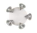 Trio Lighting Trio ROMEO LED ceiling light | 5x 7W 820 lm 4000K | Ø 20 cm | IP20 | 16.5 cm